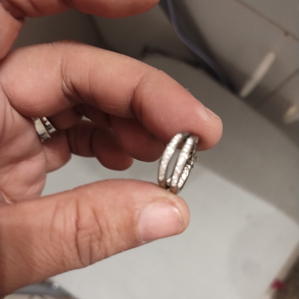 Stainless steel with 925 plate earrings